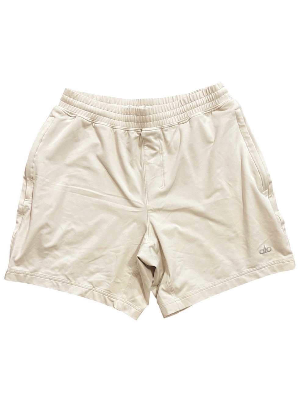 Alo Yoga 7” Conquer React Performance Shorts Bone Men’s Small Activewear - Picture 6 of 6